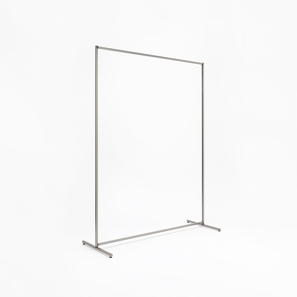 シンプル デザイン ハンガーラック スチール生地+クリア塗装　W1200