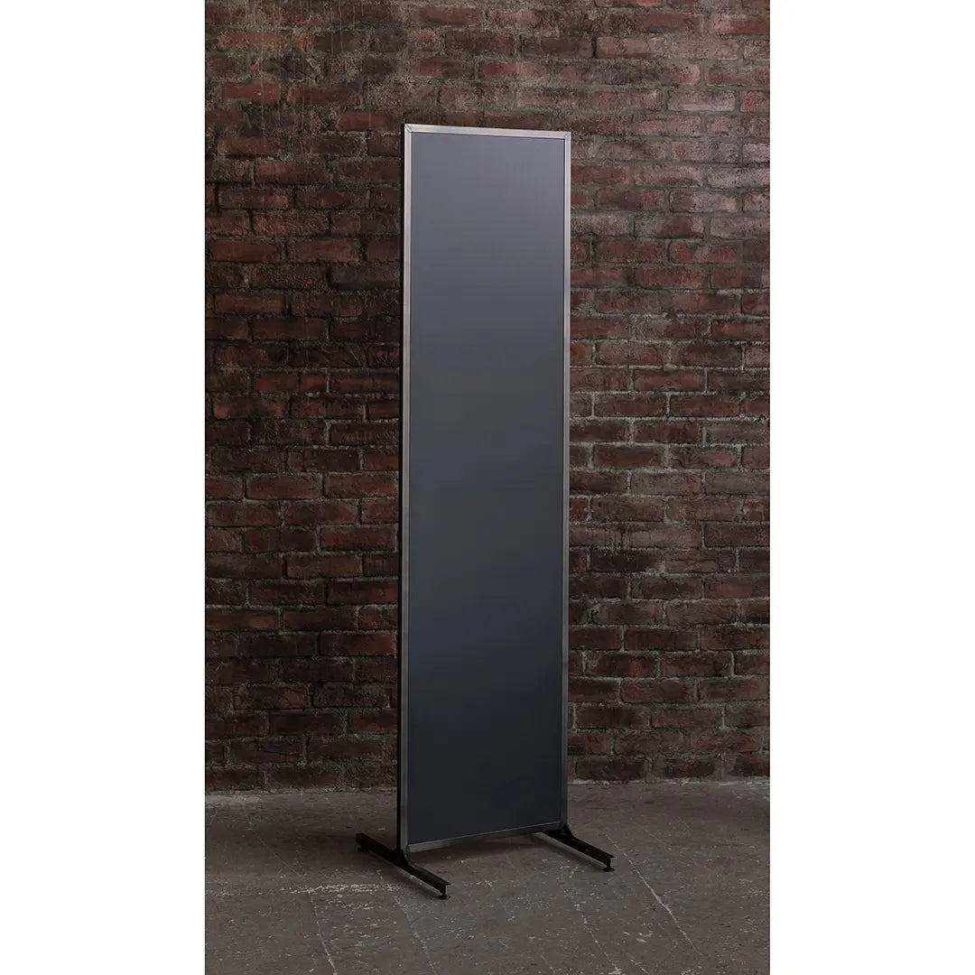 フロアミラー　アジャスタータイプ　黒皮風塗装